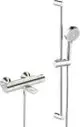 HANSA-Wanne-und-Brause-Armatur-mit-Brausestangengarnitur-HANSABASIC-5516-3-strahlig-Ausladung-160-mm-DN15-Chrom-55162131 gallery number 1